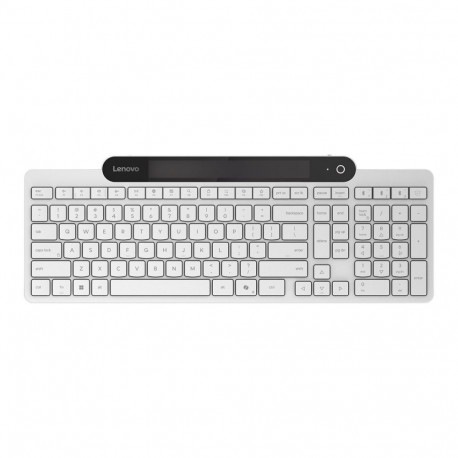 Lenovo 800 Self-Charging Bluetooth Keyboard-US English | Keyboard | Bluetooth | US English | White