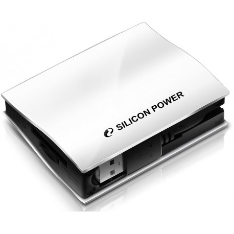 Silicon Power karšu lasītājs All-in-One USB 2.0, balts