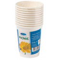 Smile paper cups 240ml 10pcs, white