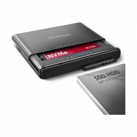 AXAGON USB-C 10Gbps M.2 NVMe + SATA SSD/HDD adapter | ADSA-CC