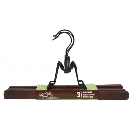 Home4You riidepuud pükstele puit 3tk, pruun