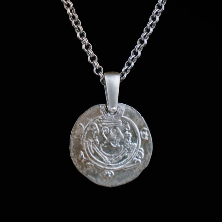 POGONATOS Hõberipats • Araabia-Sassaniidid, Tabaristan AR He