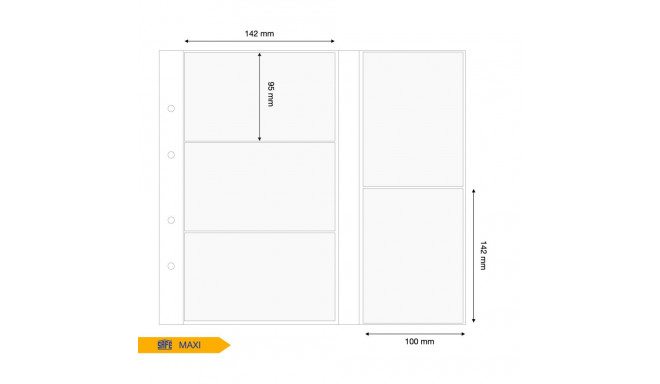 SAFE MAXI vaheleht Mix vanadele postkaartidele