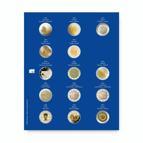 SAFE TOPset album 2€ müntidele lisaleht - 38