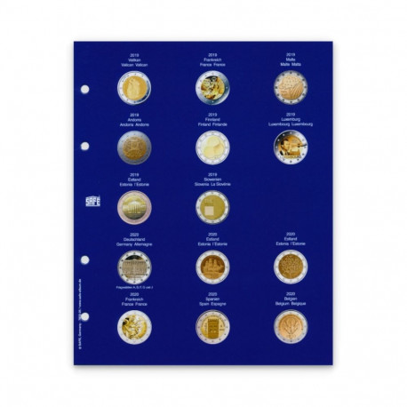 SAFE TOPset album 2€ müntidele lisaleht - 25