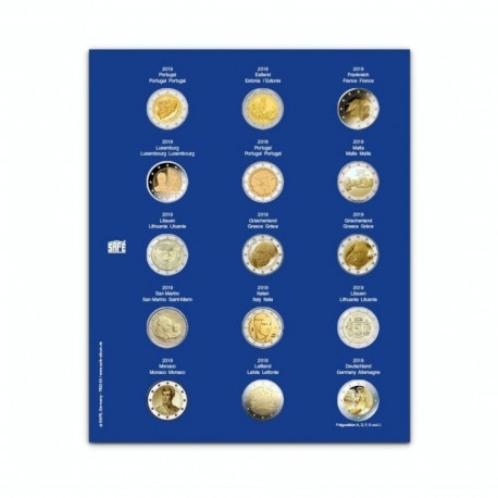 SAFE TOPset album 2€ müntidele lisaleht - 24