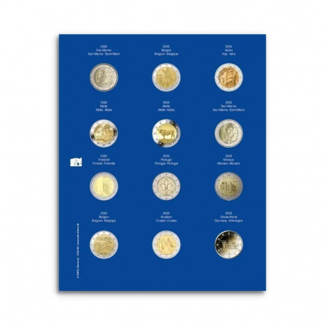 SAFE TOPset album kapslis 2€ müntidele lisaleht - 49