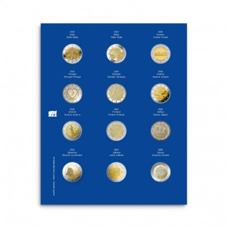 SAFE TOPset album kapslis 2€ müntidele lisaleht - 47