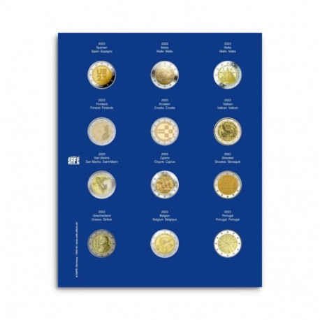 SAFE TOPset album kapslis 2€ müntidele lisaleht - 44