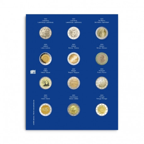 SAFE TOPset album kapslis 2€ müntidele lisaleht - 43