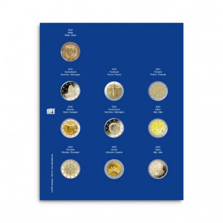 SAFE TOPset album kapslis 2€ müntidele lisaleht - 42