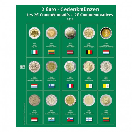 SAFE Premium mündialbum 2€ lisalehed - 32