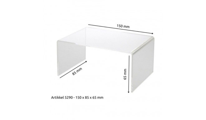 SAFE Plastikust esitlusalus läbipaistev - VÄIKE