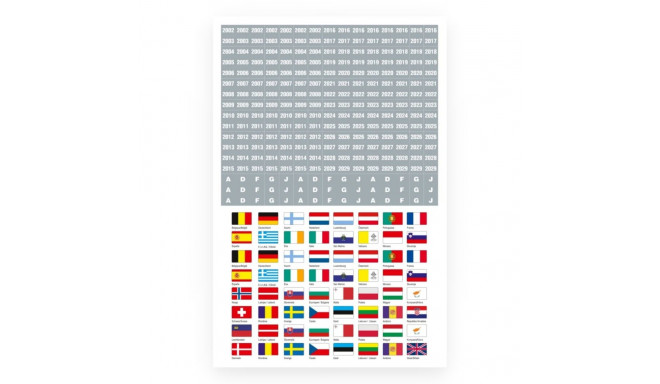 SAFE Kleebisleht euroala riigilippudega