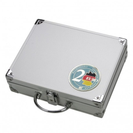 Alumiiniumist mündikohver 2€ müntidele Li - KAPSLITA MÜNDILE