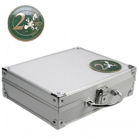 Alumiiniumist mündikohver 2€ müntidele - KAPSLITA MÜNDILE