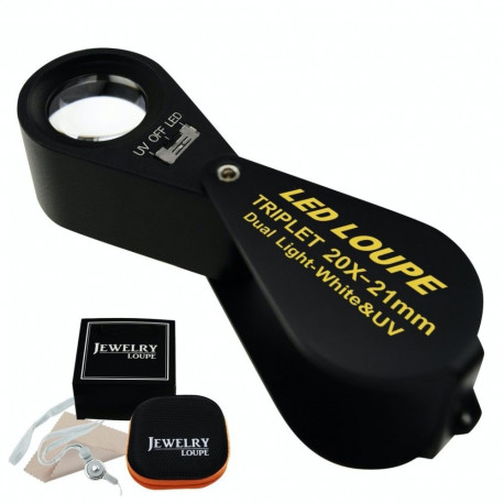 VILK Juveliiriluup LED ja UV valgusega - 20x