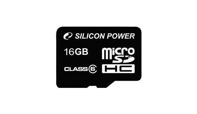 Silicon Power mälukaart microSDHC 16GB Class 6
