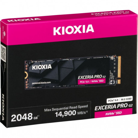KIOXIA EXCERIA PRO G2 2TB M.2 2280 PCIe 5.0 LVE10Z2T04G8
