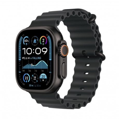 Apple Watch Ultra 2 GPS + Cellular 49mm Black Titanium Case with Black Trail Loop - M/L