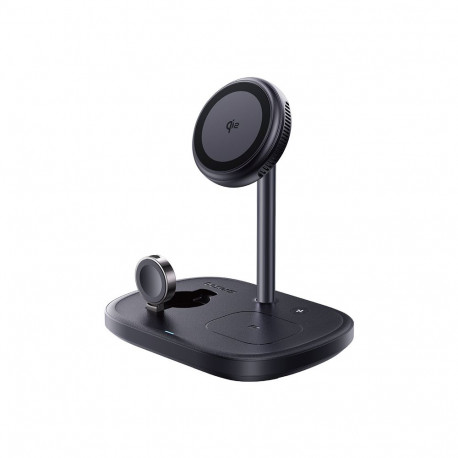 Juhtmevaba magnetiline laadimisalus EnerFill FS41 3-in-1 22,5W USB-C, must