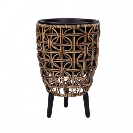 Lillepott WICKER 21x21xH32cm, pruun