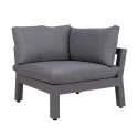 Modular sofa FLUFFY corner section, grey