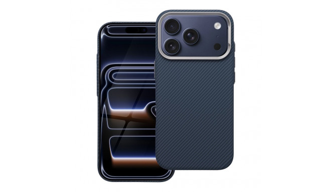 Case for iPhone 16 Kevlar compatible with MagSafe blue