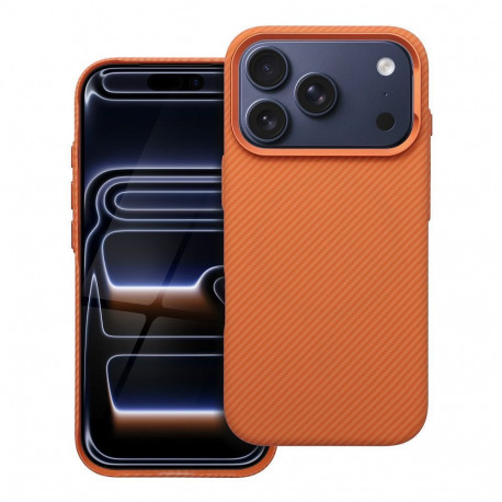 Case for iPhone 17 AIR Kevlar compatible with MagSafe orange