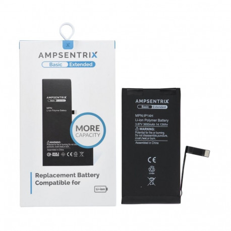AmpSentrix Basic battery for iPhone 14 (high capacity 3650 mAh)