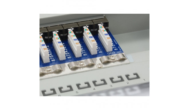 Equip Patchpanel CAT6 24 Port lightgrey 19" (1HE)