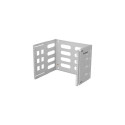 Rack wall mount 19" 8U 497x400/240 gray