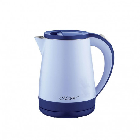 Electric Kettle - 1.2L 1630W Overheat Protection Plastic & Stainless Steel Housing, 0.7m Cord Length