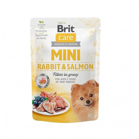 Dog Food - BRIT Care Mini Rabbit & Salmon Wet Dog Food 85 g
