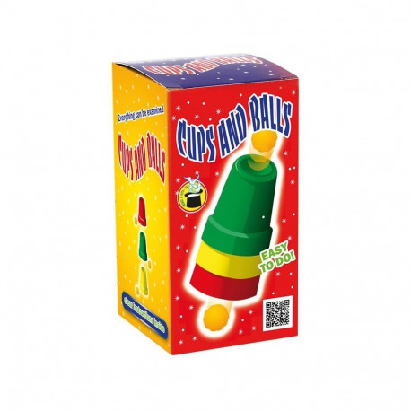 Magic Trick - Difatta Cups and Balls 3 Cups 4 Balls Instructions 70g