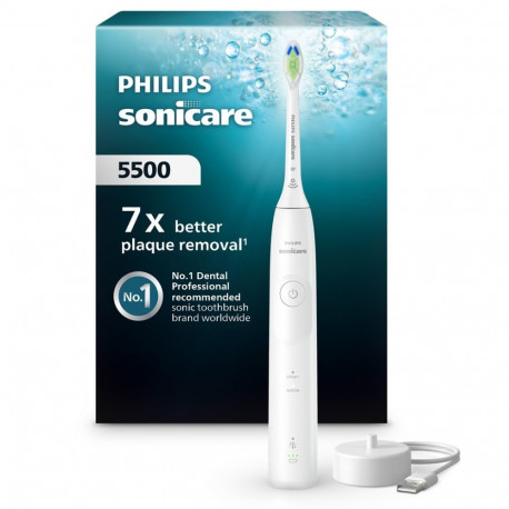 Electric Toothbrush - Philips Series 5500 HX7110/01 Sonic, 62,000 movements/min, 2 modes