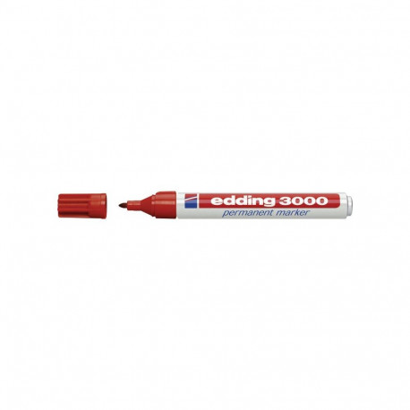 Writing Instrument Edding 3000 Marker Permanent Fine Tip Red