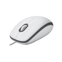 Computer Mouse Logitech M100 Wired USB Ambidextrous White