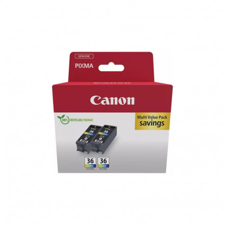 Ink Cartridge - Canon CLI-36 Twin Pack 12ml Color