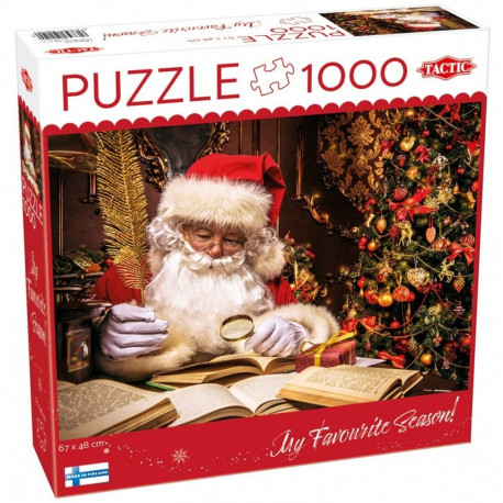 Puzzle 1000 elementów Święty mikołaj w swoim domu