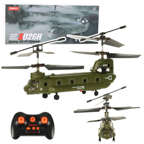 Helikopter Śmigłowiec kaugjuhitav RC Syma S026H-1 roheline khaki
