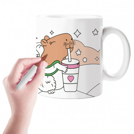 Värvitav kapibaara kruus