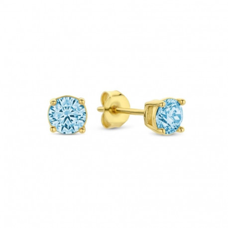 Ladies' Earrings New Bling HIN00336 Golden