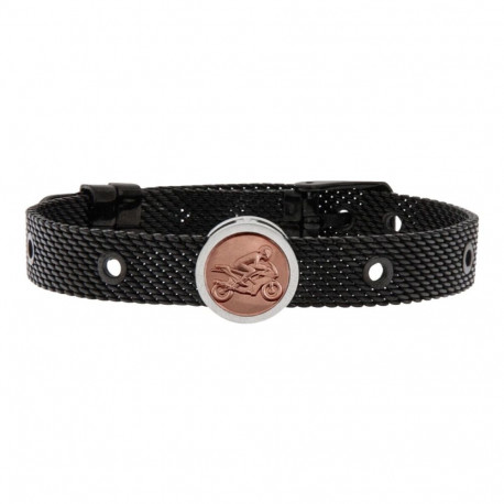 Unisex Bracelet Biker Talent Jewels TJA-1-09-02-2-235 Black