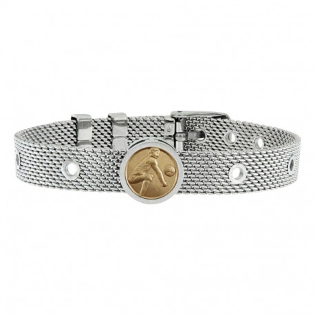 Unisex Bracelet VolleyBall Player Talent Jewels TJA-1-12-01-1-235 Silver