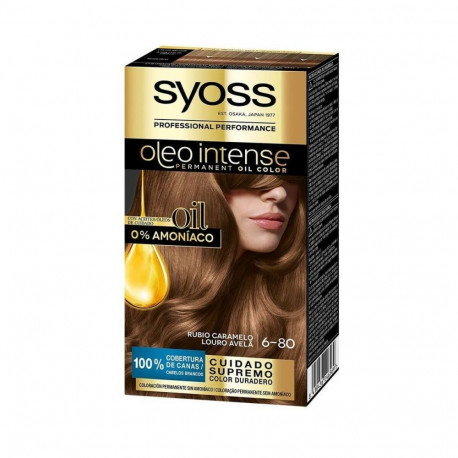 Püsivärv Syoss Olio Intense Karamellihele Nº 6,80 Plaatinablond Nº 6.80-Rubio Caramelo
