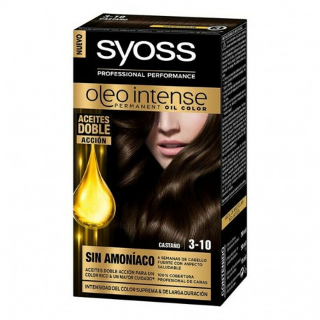 Püsivärv Syoss Olio Intense Pruun Nº 3,10 Plaatinablond Nº 3.10-Castano