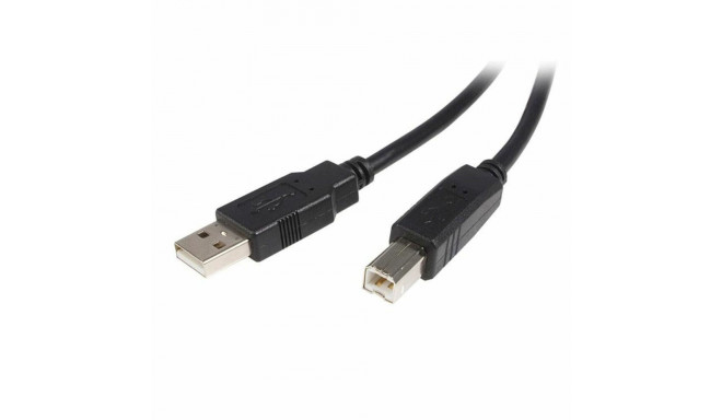 USB A - USB B Kaabel Startech USB2HAB1M            Must