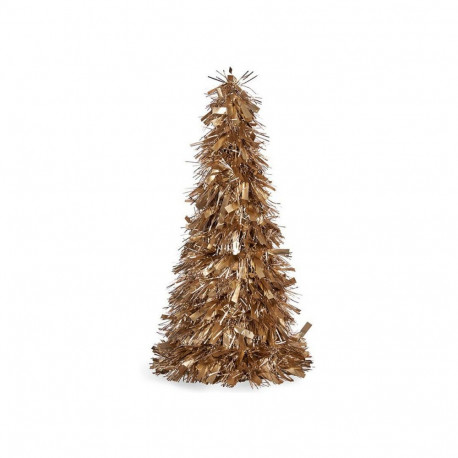 Christmas Tree Krist+ White Golden polypropylene PET Plastic Matt Tinsel 18 x 18 x 45,5 cm 27 x 45,5