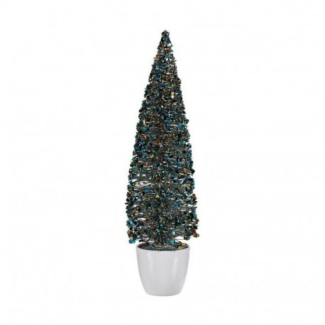 Jõulupuu Krist+ Sinine Kuldne Plastmass 10 x 38 x 10 cm